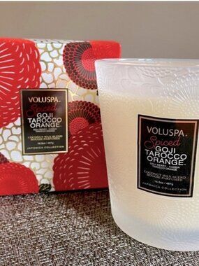 Voluspa Spiced Goji Tarocco Orange Candle